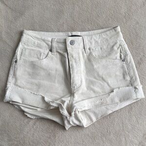 White Denim Women Shorts